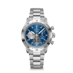 Zenith Chronomaster Sport El Primero Watch Blue Dial Steel Bracelet, 41mm