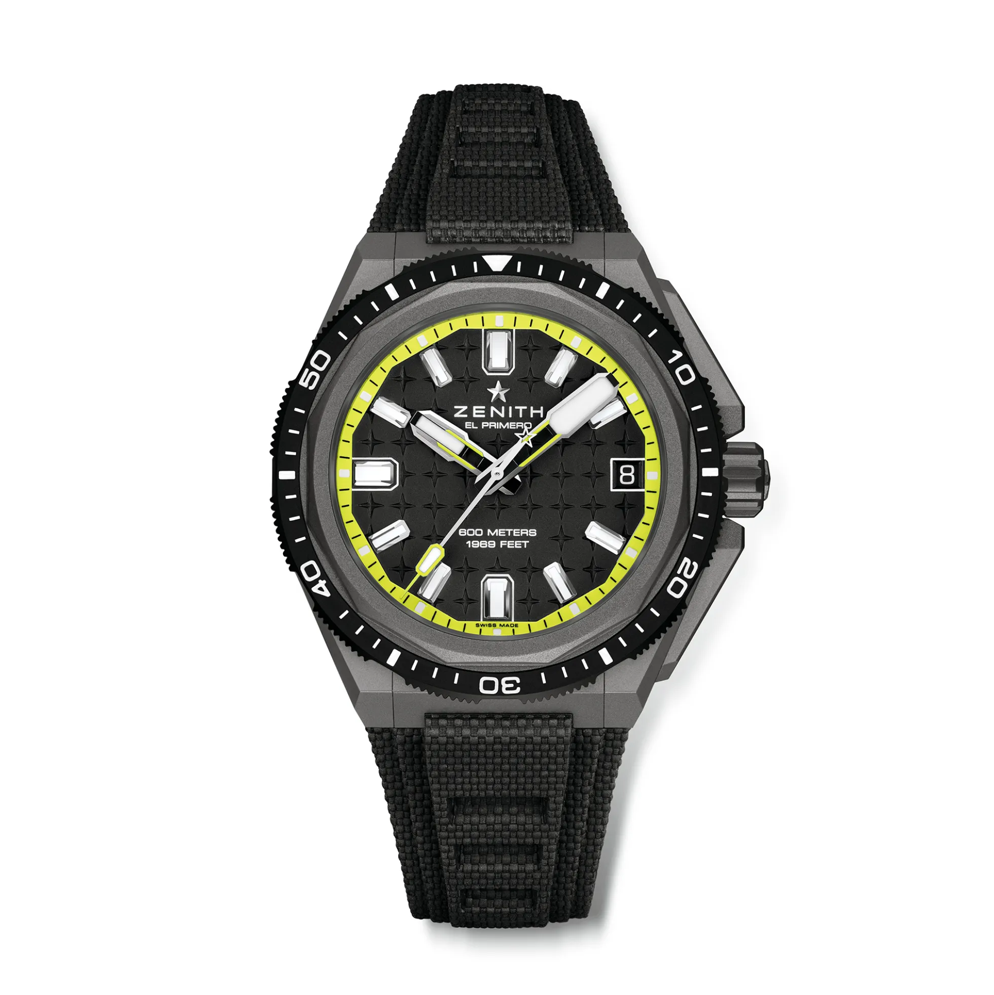 Zenith Defy Extreme Diver Black & Yellow Dial Watch, 42.5mm