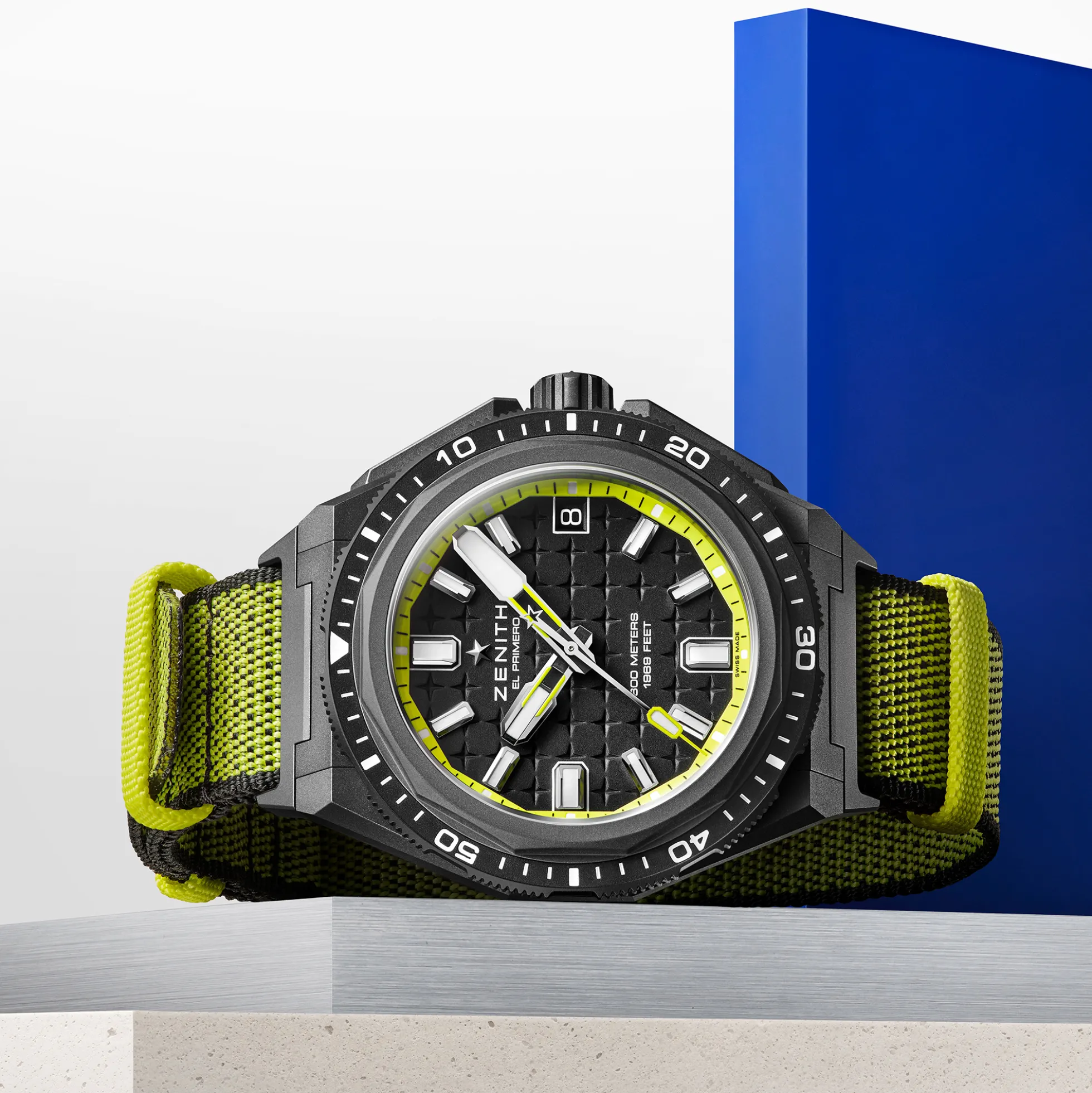 Zenith Defy Extreme Diver Black & Yellow Dial Watch, 42.5mm