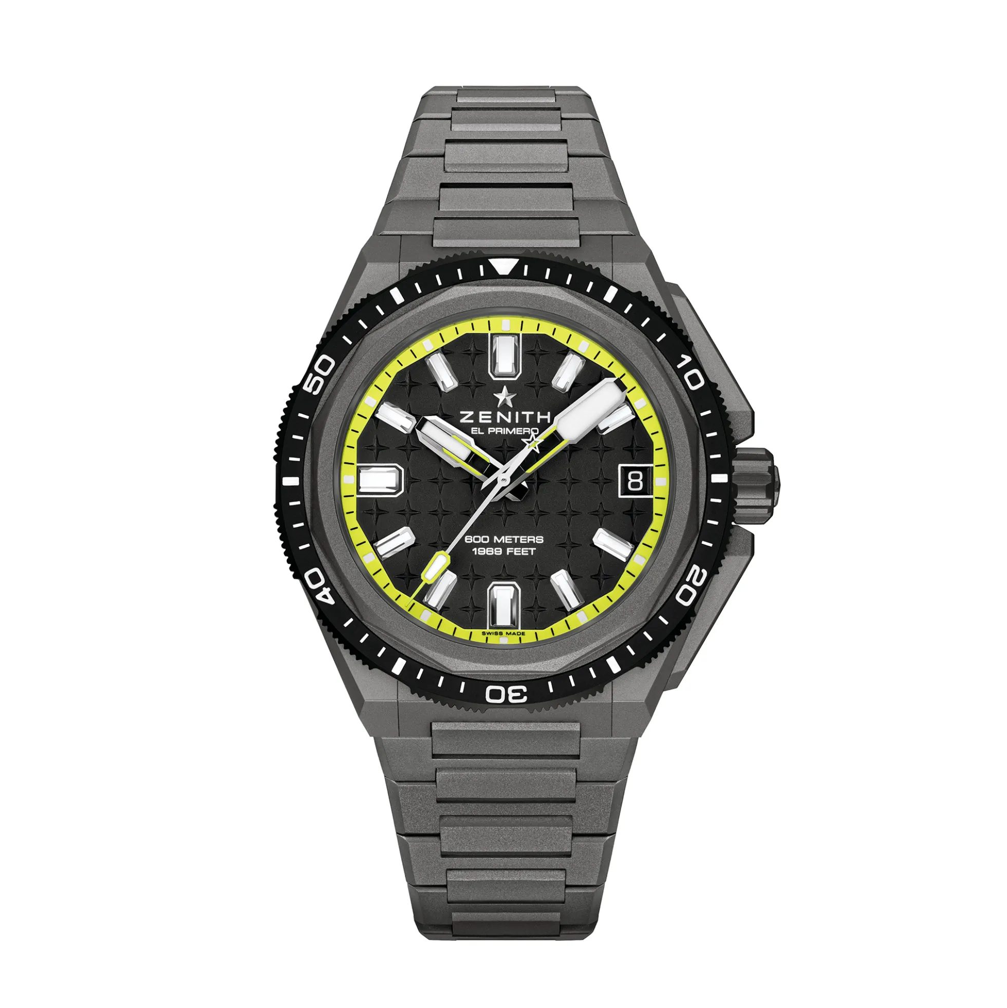 Zenith Defy Extreme Diver Black & Yellow Dial Watch, 42.5mm