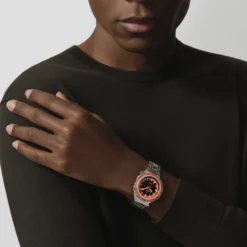 Zenith Defy Revival Black and Orange Dial Watch, 37mm