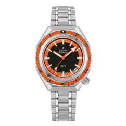 Zenith Defy Revival Black and Orange Dial Watch, 37mm
