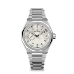 Zenith DEFY SKYLINE Watch Silver-toned Patterned Dial Steel Bracelet, 41mm