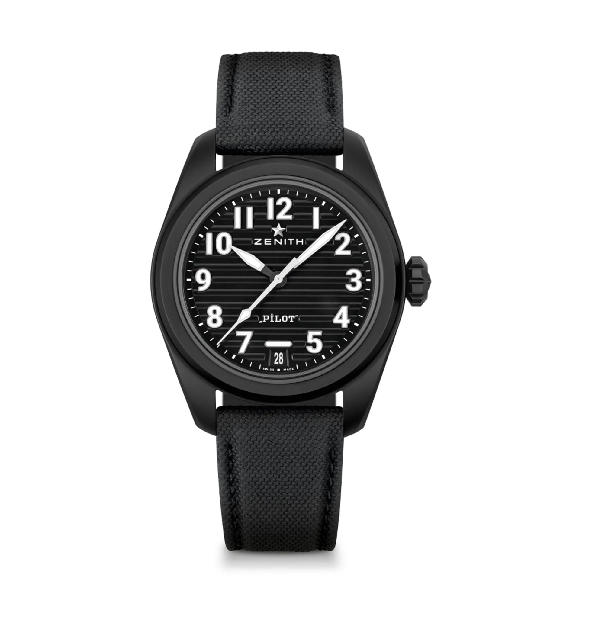 Zenith Pilot Automatic Black Dial Watch, 40mm